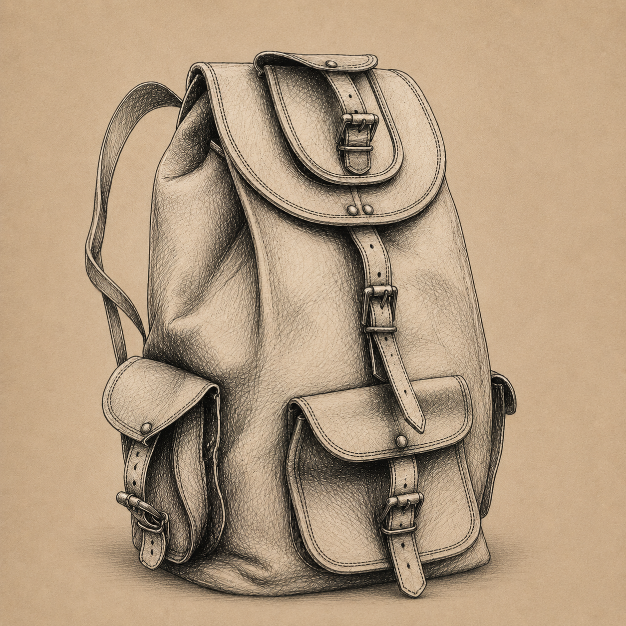 Classic Leather Backpack